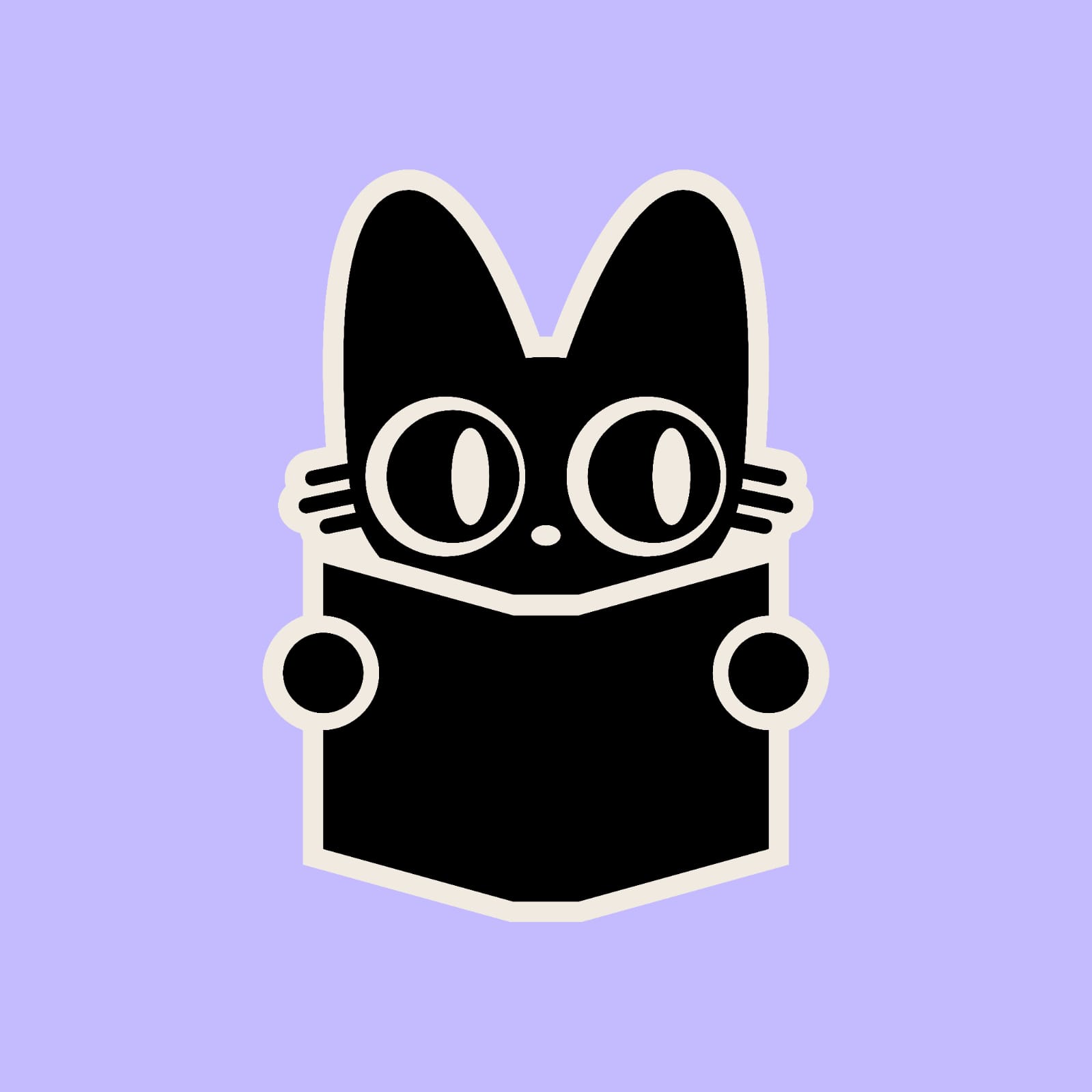 Gato lendo um livro
